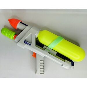 Larami Extra Power XR55 Super Soaker Water Gun 90's NO. 9855-0 WORKS